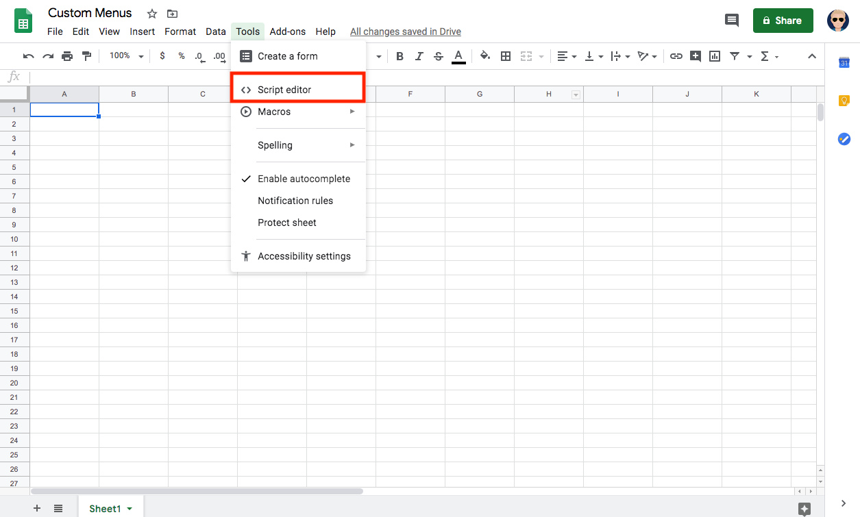 Add Custom Menus to Google Docs, Sheets & Forms - Jeff Everhart