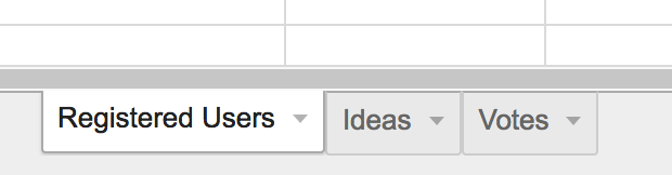 google sheet as database