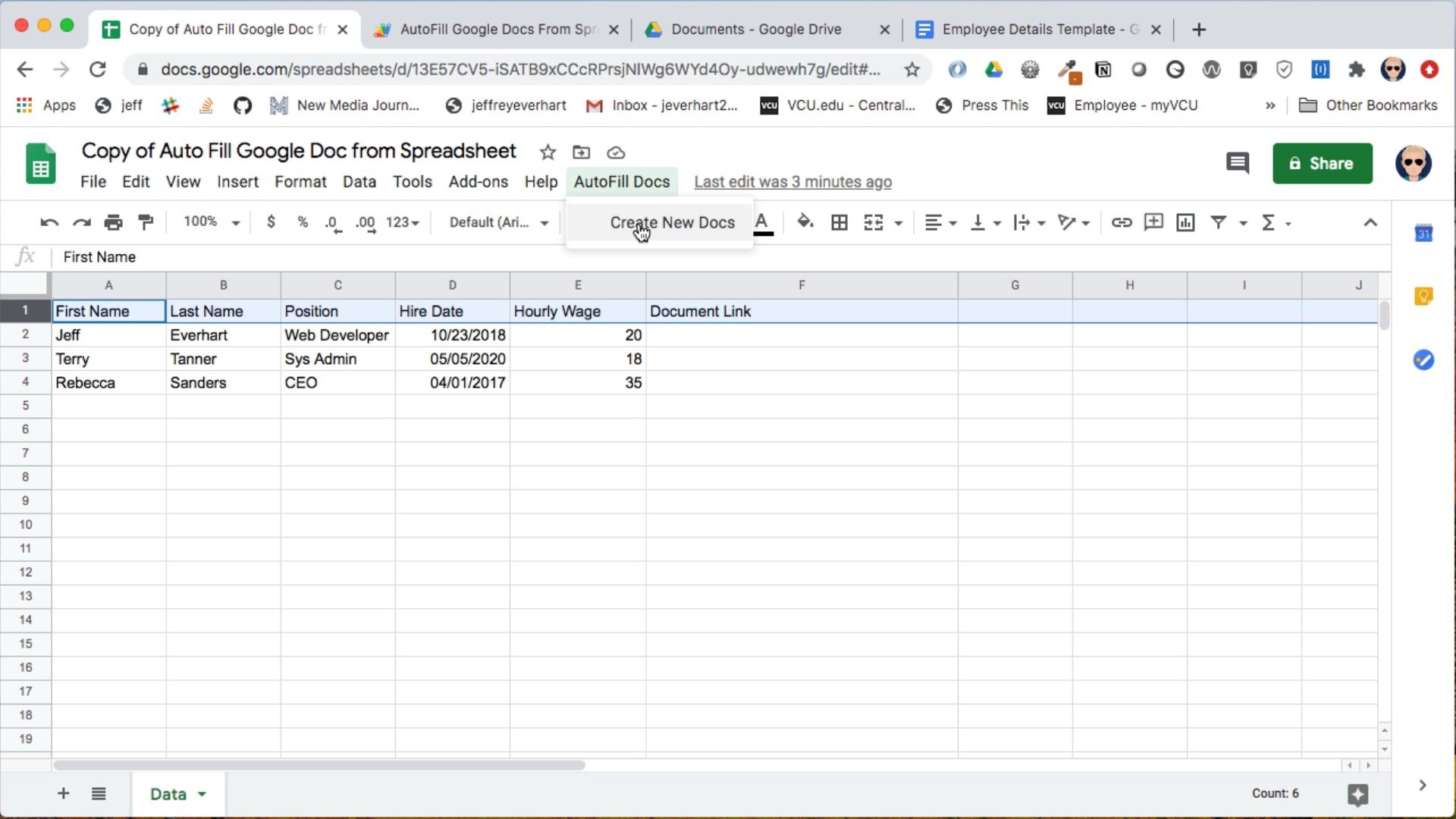 a screenshot of someone using a google add one menu item